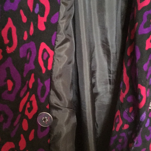 Bob Mackie Leopard Print Trench Coat SZ M - Picture 8 of 8